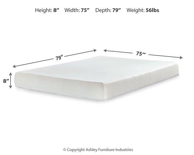 Chime 8 Inch Memory Foam Mattress in a Box - Holmwood's Furniture & Design Center (Somersworth, NH)