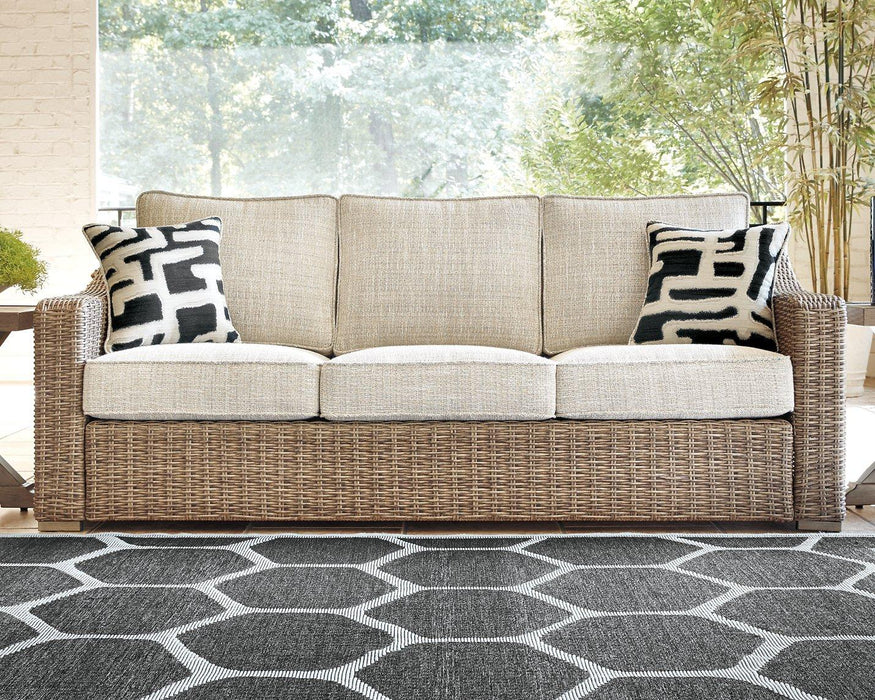 Beachcroft Beachcroft Nuvella Sofa with Coffee and End Table - Holmwood's Furniture & Design Center (Somersworth, NH)