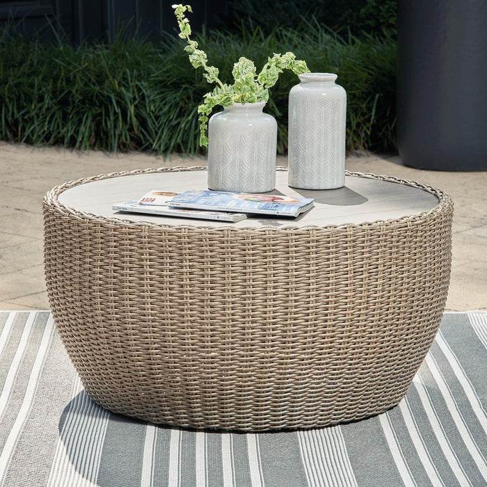 Danson Outdoor Occasional Table Set - Holmwood's Furniture & Design Center (Somersworth, NH)