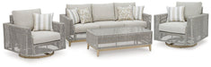 Seton Creek Outdoor Upholstery Set - Holmwood's Furniture & Design Center (Somersworth, NH)