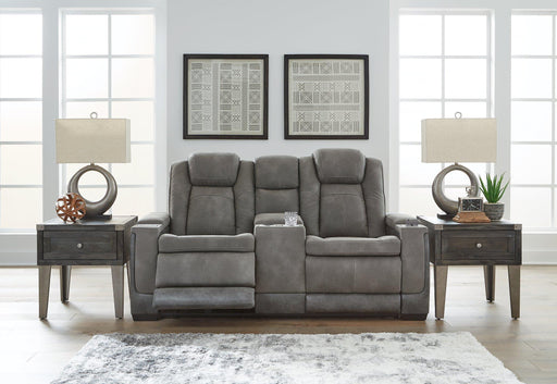 Next-Gen DuraPella Power Reclining Loveseat with Console - Holmwood's Furniture & Design Center (Somersworth, NH)