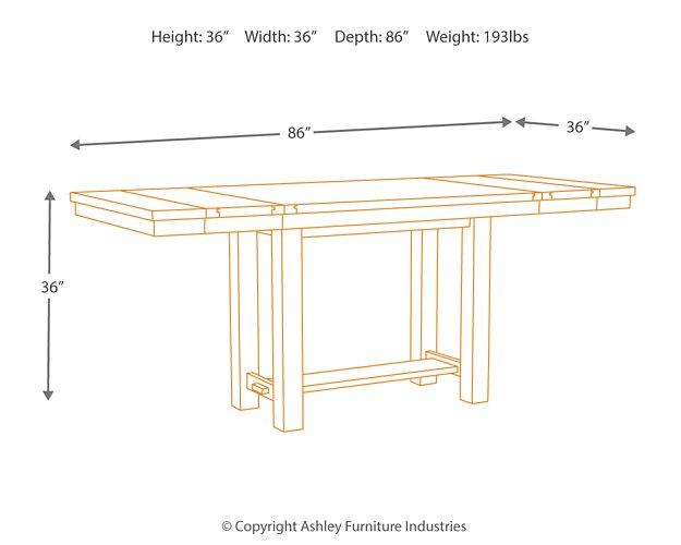 Moriville Counter Height Dining Set - Holmwood's Furniture & Design Center (Somersworth, NH)