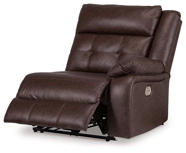 Punch Up Power Reclining Sectional Loveseat with Console - Holmwood's Furniture & Design Center (Somersworth, NH)