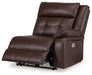 Punch Up Power Reclining Sectional Loveseat with Console - Holmwood's Furniture & Design Center (Somersworth, NH)