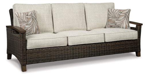 Paradise Trail Outdoor Sofa, Lounge Chairs and Fire Pit Table - Holmwood's Furniture & Design Center (Somersworth, NH)
