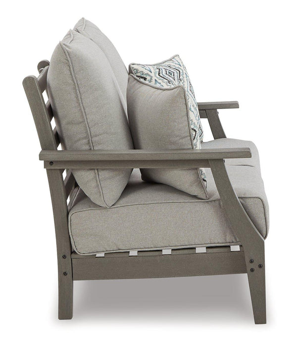 Visola Outdoor Sofa and Loveseat Set - Holmwood's Furniture & Design Center (Somersworth, NH)