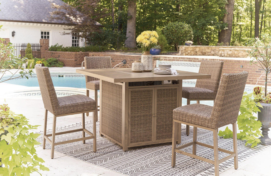 Walton Bridge Outdoor Bar Set - Holmwood's Furniture & Design Center (Somersworth, NH)