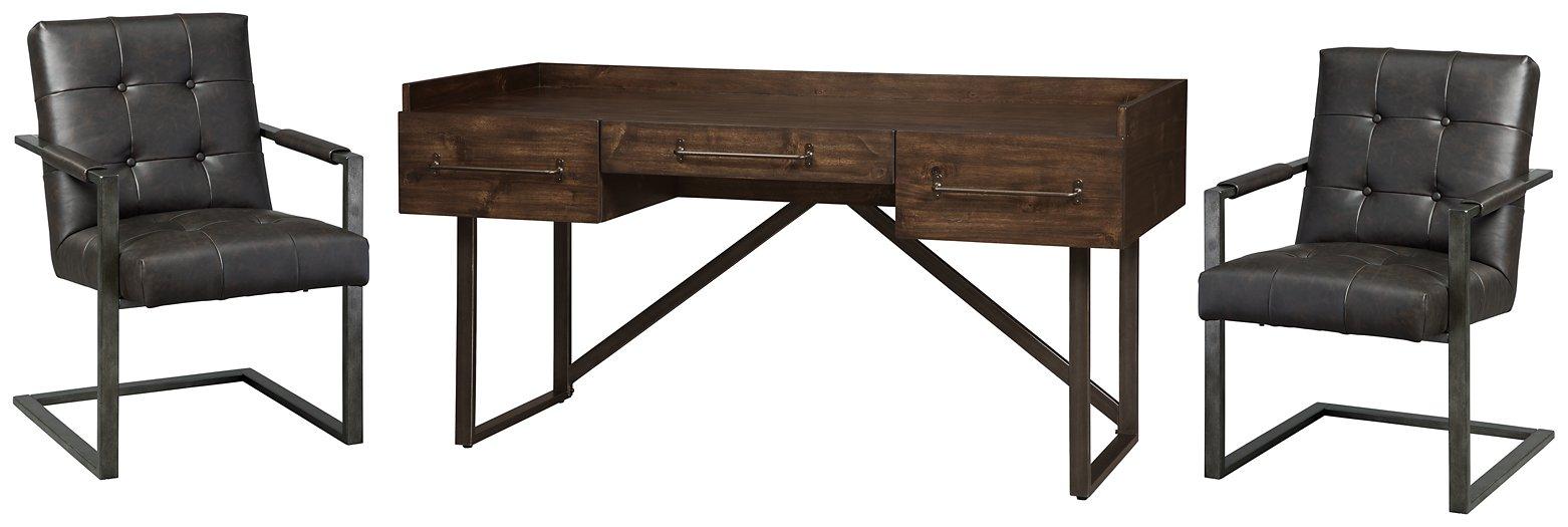 Starmore Home Office Desk with 2 Chairs - Holmwood's Furniture & Design Center (Somersworth, NH)