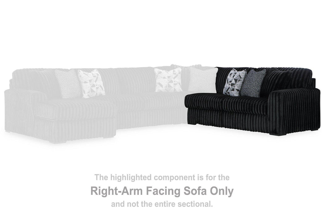 Midnight-Madness Sectional Sofa with Chaise - Holmwood's Furniture & Design Center (Somersworth, NH)