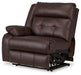 Punch Up Power Reclining Sectional Loveseat with Console - Holmwood's Furniture & Design Center (Somersworth, NH)