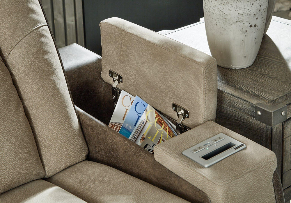 Next-Gen DuraPella Power Reclining Loveseat with Console - Holmwood's Furniture & Design Center (Somersworth, NH)