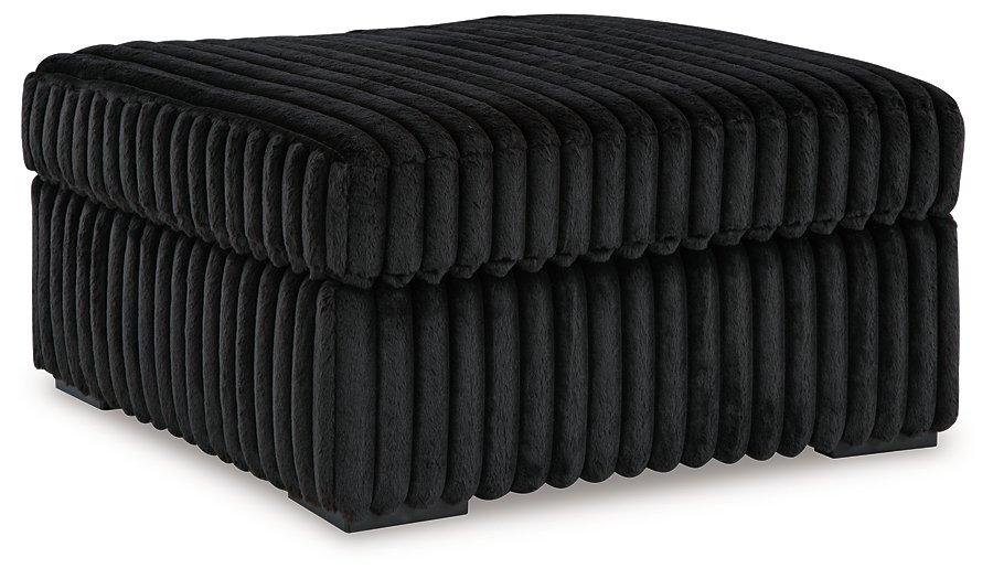Midnight-Madness Oversized Accent Ottoman - Holmwood's Furniture & Design Center (Somersworth, NH)