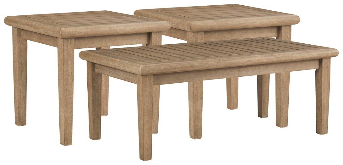 Gerianne Outdoor Occasional Table Set - Holmwood's Furniture & Design Center (Somersworth, NH)