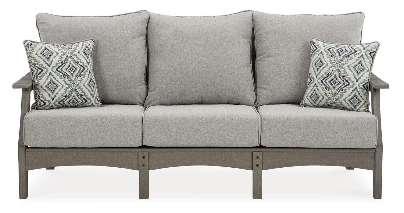 Visola Outdoor Sofa and Loveseat Set - Holmwood's Furniture & Design Center (Somersworth, NH)