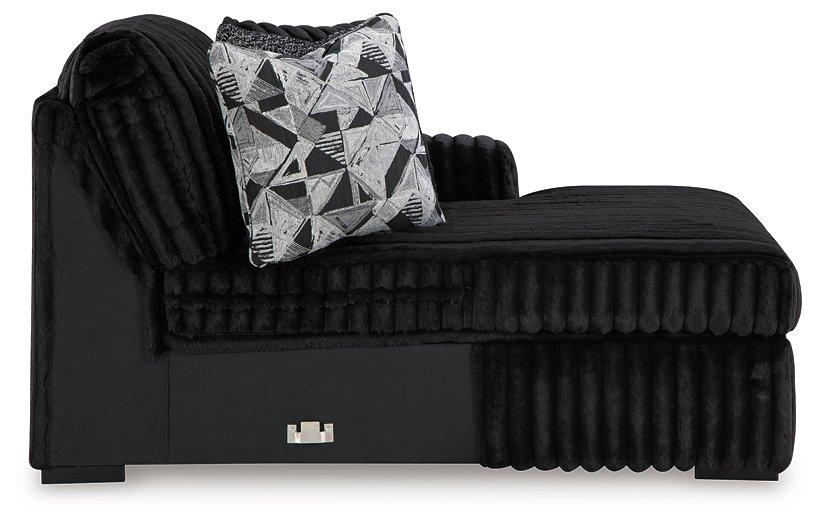 Midnight-Madness Sectional Sofa with Chaise - Holmwood's Furniture & Design Center (Somersworth, NH)