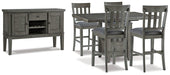 Hallanden Counter Height Dining Room Set - Holmwood's Furniture & Design Center (Somersworth, NH)