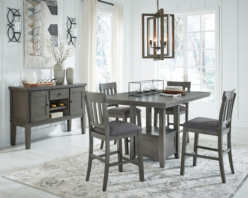 Hallanden Counter Height Dining Room Set - Holmwood's Furniture & Design Center (Somersworth, NH)