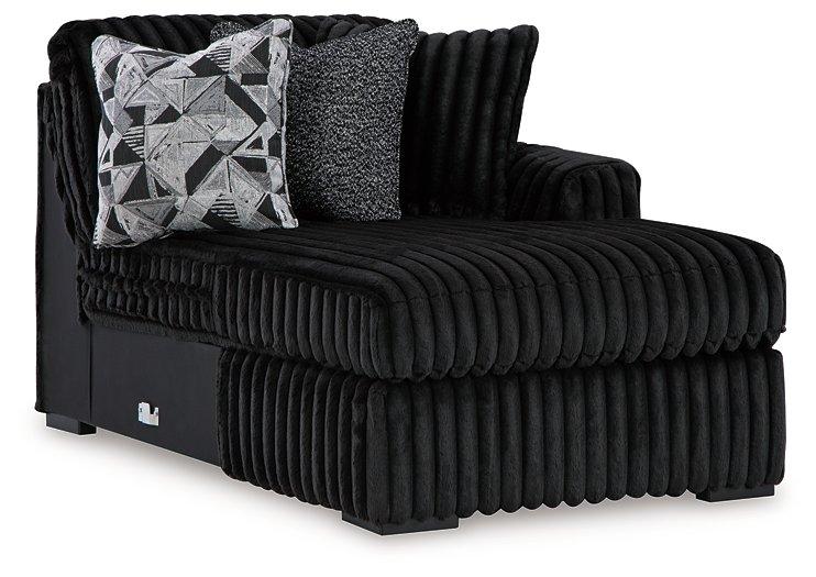 Midnight-Madness Sectional Sofa with Chaise - Holmwood's Furniture & Design Center (Somersworth, NH)