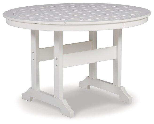 Genesis Bay Outdoor Dining Set - Holmwood's Furniture & Design Center (Somersworth, NH)