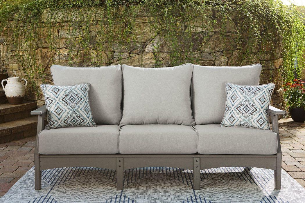 Visola Outdoor Sofa and Loveseat Set - Holmwood's Furniture & Design Center (Somersworth, NH)