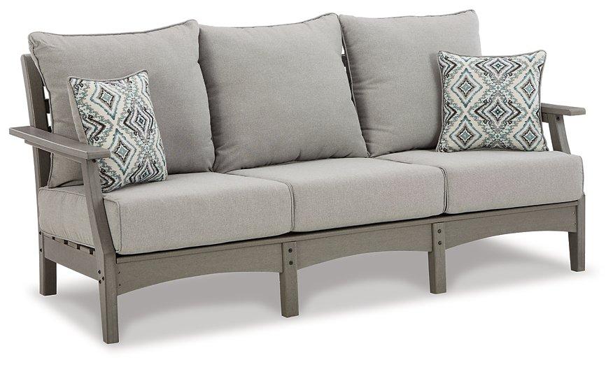 Visola Outdoor Sofa and Loveseat Set - Holmwood's Furniture & Design Center (Somersworth, NH)