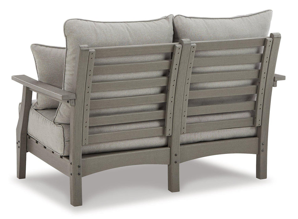 Visola Outdoor Sofa and Loveseat Set - Holmwood's Furniture & Design Center (Somersworth, NH)