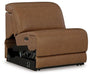 Magic Man Power Reclining Sectional with Console - Holmwood's Furniture & Design Center (Somersworth, NH)
