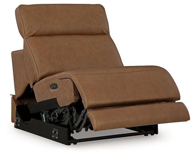 Magic Man Power Reclining Sectional with Console - Holmwood's Furniture & Design Center (Somersworth, NH)