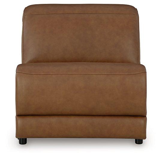 Magic Man Power Reclining Sectional with Console - Holmwood's Furniture & Design Center (Somersworth, NH)