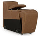 Magic Man Power Reclining Sectional with Console - Holmwood's Furniture & Design Center (Somersworth, NH)