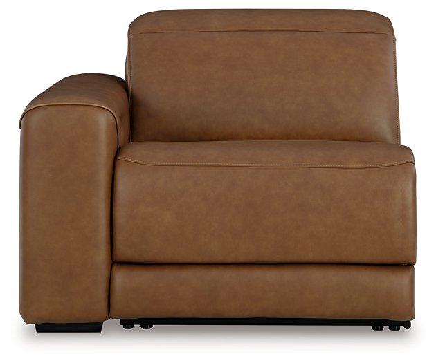Magic Man Power Reclining Sectional Loveseat with Console - Holmwood's Furniture & Design Center (Somersworth, NH)