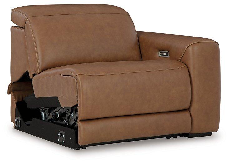 Magic Man Power Reclining Sectional Loveseat - Holmwood's Furniture & Design Center (Somersworth, NH)
