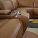 Magic Man Power Reclining Sectional with Console - Holmwood's Furniture & Design Center (Somersworth, NH)