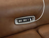 Magic Man Power Reclining Sectional Loveseat with Console - Holmwood's Furniture & Design Center (Somersworth, NH)