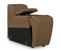 Magic Man Power Reclining Sectional Loveseat with Console - Holmwood's Furniture & Design Center (Somersworth, NH)