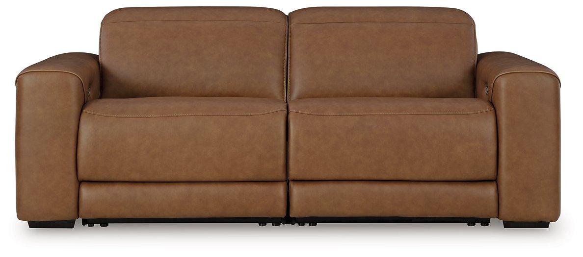 Magic Man Power Reclining Sectional Loveseat - Holmwood's Furniture & Design Center (Somersworth, NH)