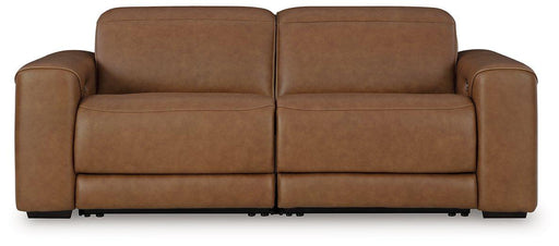 Magic Man Power Reclining Sectional Loveseat - Holmwood's Furniture & Design Center (Somersworth, NH)