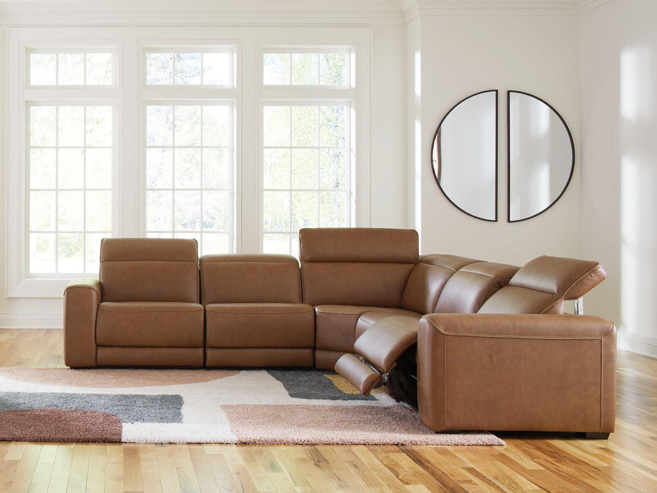 Magic Man Power Reclining Sectional - Holmwood's Furniture & Design Center (Somersworth, NH)