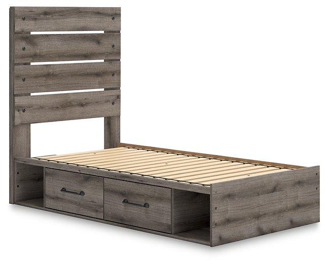 Graystorm Bed with Storage - Holmwood's Furniture & Design Center (Somersworth, NH)