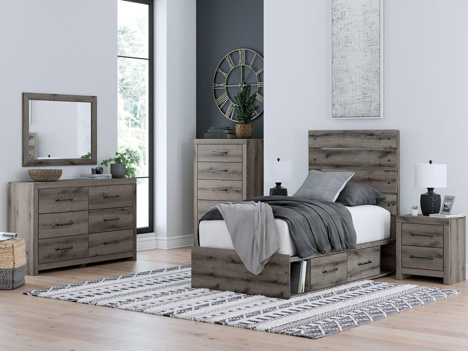 Graystorm Bed with Storage - Holmwood's Furniture & Design Center (Somersworth, NH)