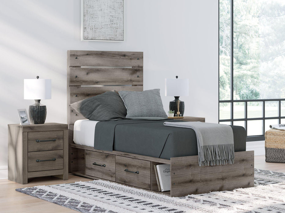 Graystorm Bed with Storage - Holmwood's Furniture & Design Center (Somersworth, NH)