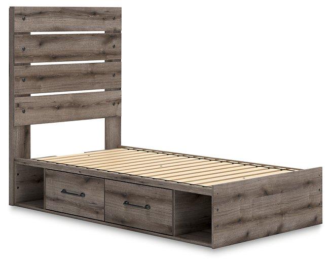 Graystorm Bed with Storage - Holmwood's Furniture & Design Center (Somersworth, NH)