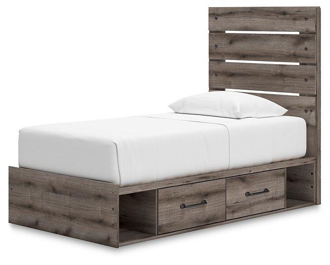 Graystorm Bed with Storage - Holmwood's Furniture & Design Center (Somersworth, NH)