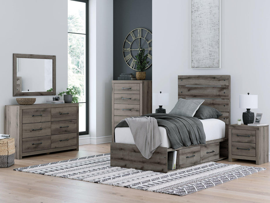 Graystorm Bed with Storage - Holmwood's Furniture & Design Center (Somersworth, NH)