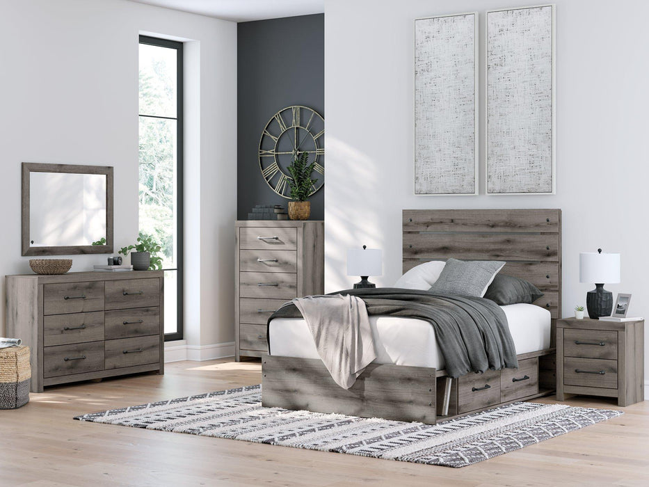 Graystorm Bed with Storage - Holmwood's Furniture & Design Center (Somersworth, NH)