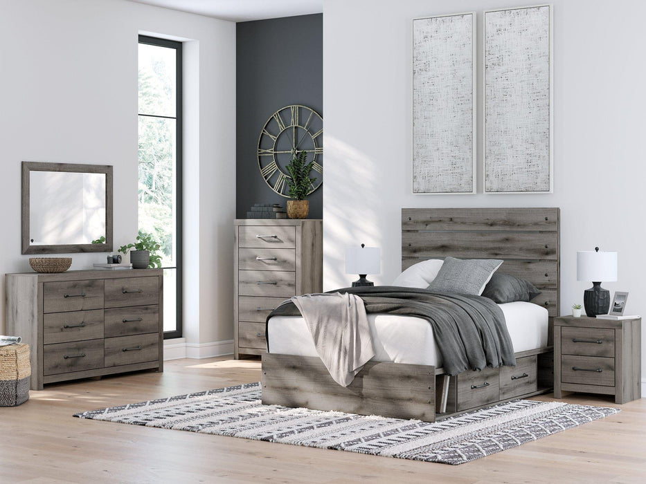 Graystorm Bed with Storage - Holmwood's Furniture & Design Center (Somersworth, NH)