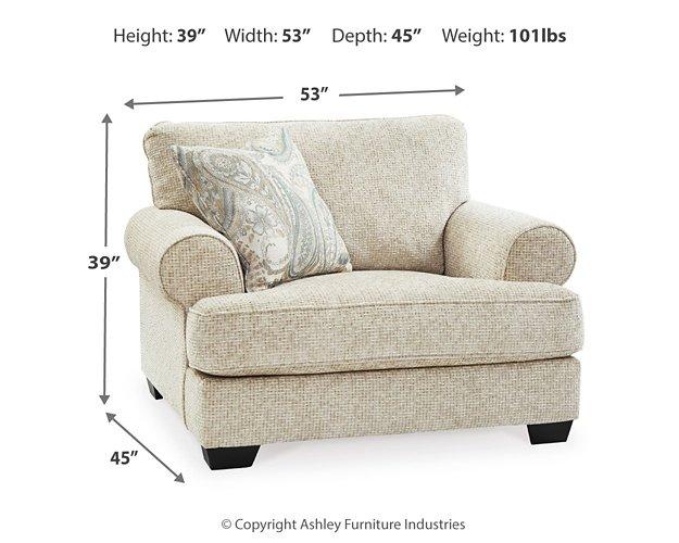 Monaghan Oversized Chair and Ottoman - Holmwood's Furniture & Design Center (Somersworth, NH)