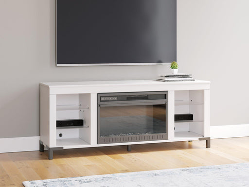 Brollevi 60" TV Stand with Electric Fireplace - Holmwood's Furniture & Design Center (Somersworth, NH)