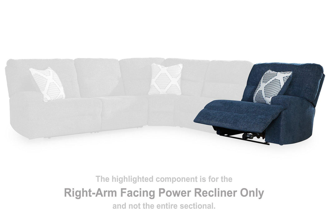 Acklen Place Power Reclining Sectional with Chaise - Holmwood's Furniture & Design Center (Somersworth, NH)