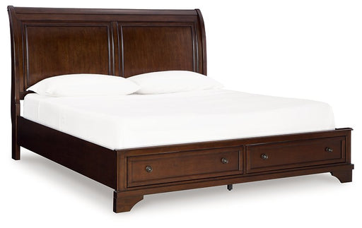 Trellington Sleigh Storage Bed - Holmwood's Furniture & Design Center (Somersworth, NH)